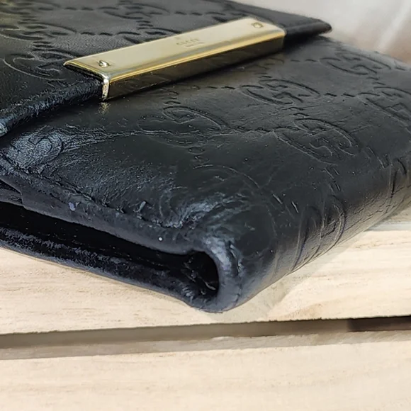 Gucci GG Guccissima Lambskin French flap Bifold Wallet PRISTINE CONDITION W/ Box - Picture 9 of 17